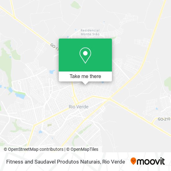 Mapa Fitness and Saudavel Produtos Naturais