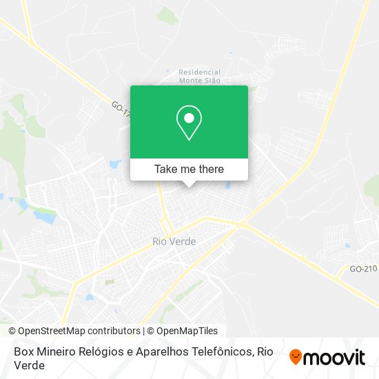 Mapa Box Mineiro Relógios e Aparelhos Telefônicos