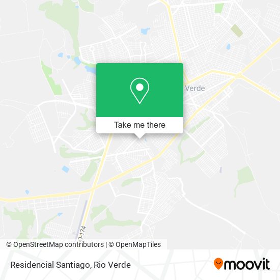 Residencial Santiago map