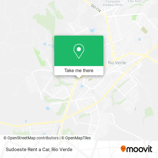 Sudoeste Rent a Car map