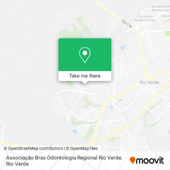 Associação Bras Odontologia Regional Rio Verde map