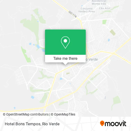 Hotel Bons Tempos map