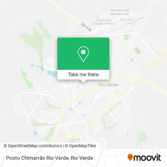 Mapa Posto Chimarrão Rio Verde