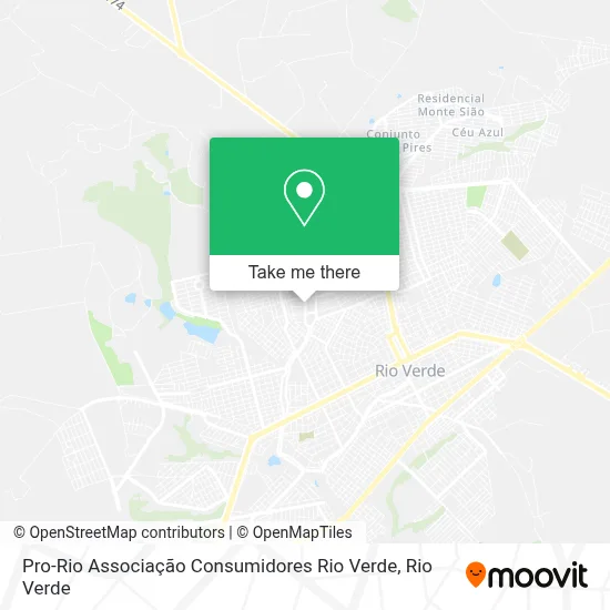 Pro-Rio Associação Consumidores Rio Verde map