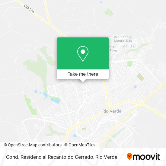 Cond. Residencial Recanto do Cerrado map