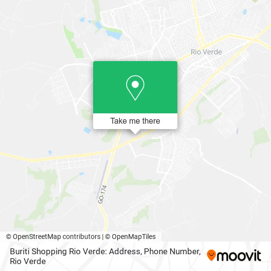 Buriti Shopping Rio Verde: Address, Phone Number map