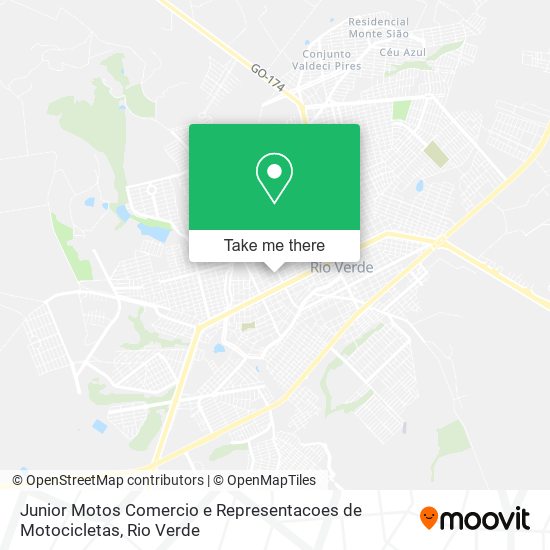 Mapa Junior Motos Comercio e Representacoes de Motocicletas
