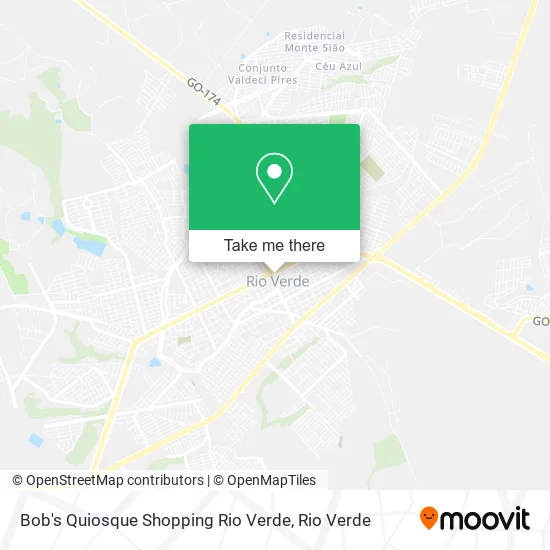 Bob's Quiosque Shopping Rio Verde map