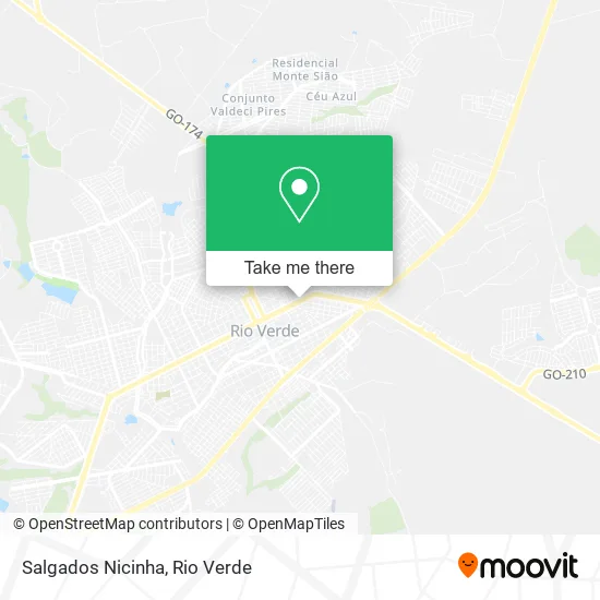 Salgados Nicinha map
