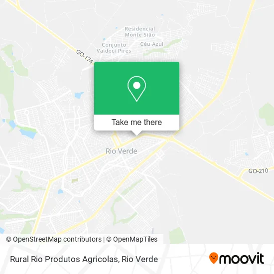 Rural Rio Produtos Agricolas map