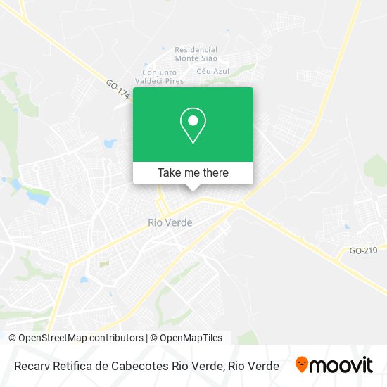 Recarv Retifica de Cabecotes Rio Verde map