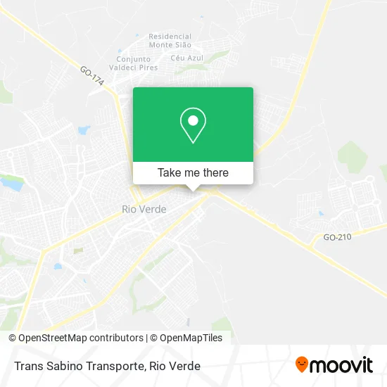 Trans Sabino Transporte map