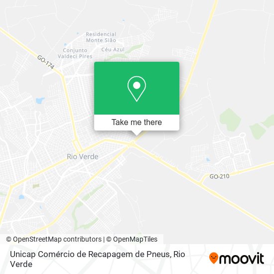 Mapa Unicap Comércio de Recapagem de Pneus