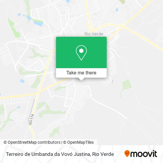 Mapa Terreiro de Umbanda da Vovó Justina