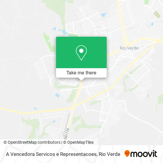 A Vencedora Servicos e Representacoes map