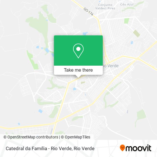 Catedral da Família - Rio Verde map