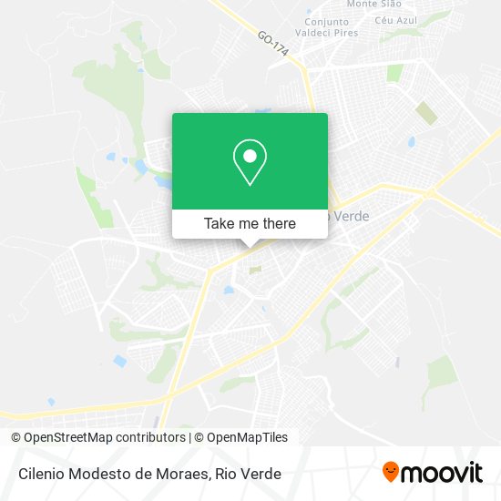 Cilenio Modesto de Moraes map