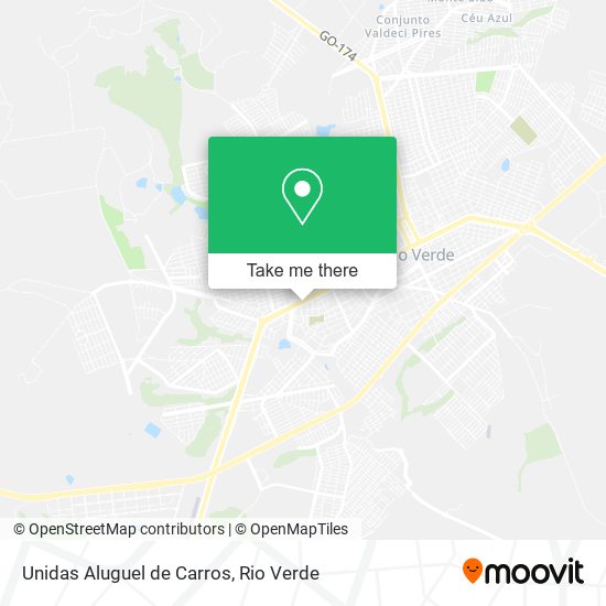Unidas Aluguel de Carros map