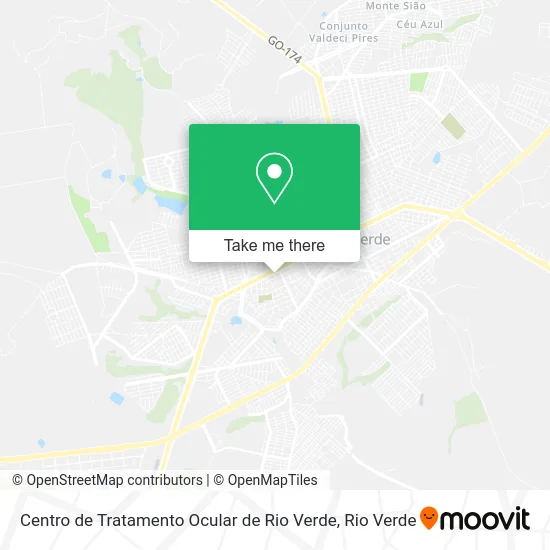 Centro de Tratamento Ocular de Rio Verde map