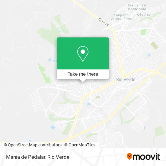Mania de Pedalar map