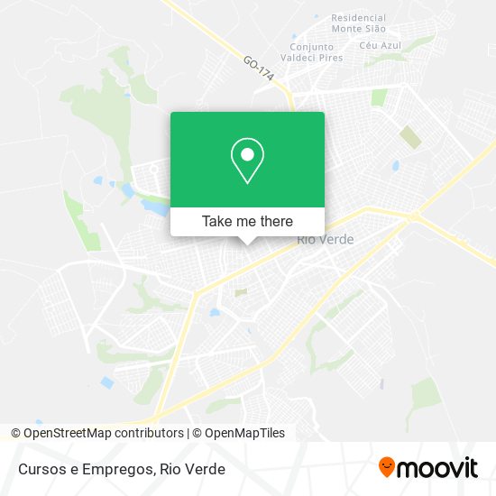 Cursos e Empregos map