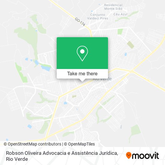 Mapa Robson Oliveira Advocacia e Assistência Jurídica