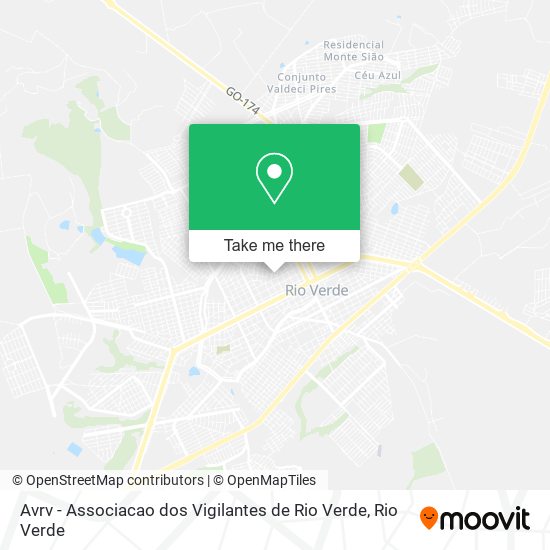 Mapa Avrv - Associacao dos Vigilantes de Rio Verde