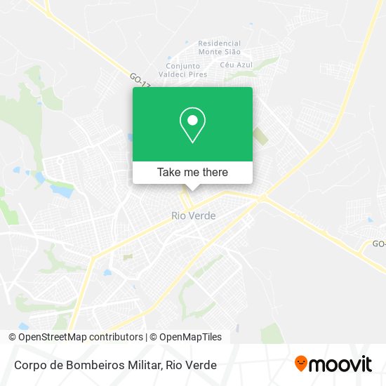 Corpo de Bombeiros Militar map