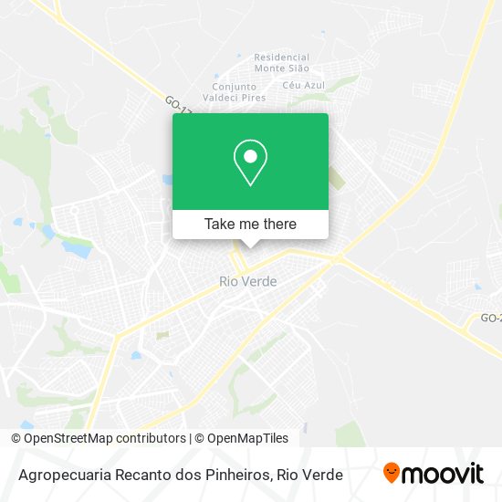 Agropecuaria Recanto dos Pinheiros map