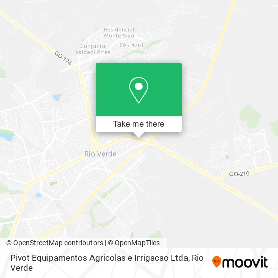 Pivot Equipamentos Agricolas e Irrigacao Ltda map