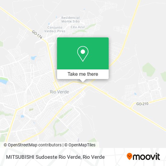 MITSUBISHI Sudoeste Rio Verde map