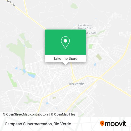 Campeao Supermercados map