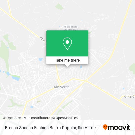 Mapa Brecho Spasso Fashion Bairro Popular