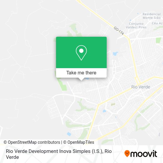 Rio Verde Development Inova Simples (I.S.) map