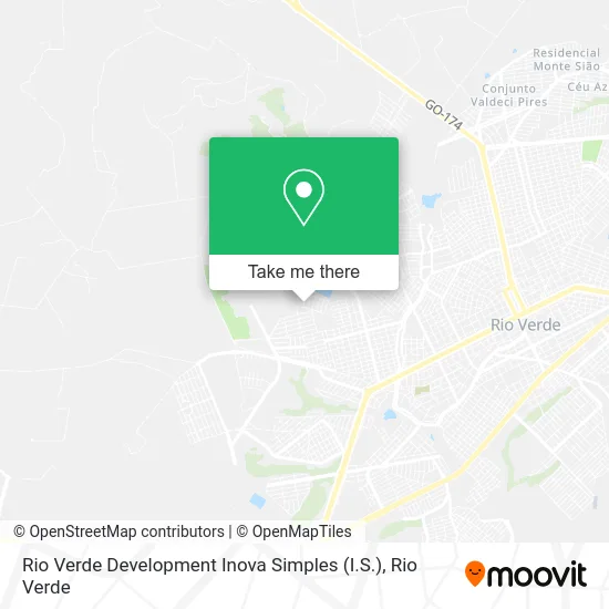 Rio Verde Development Inova Simples (I.S.) map