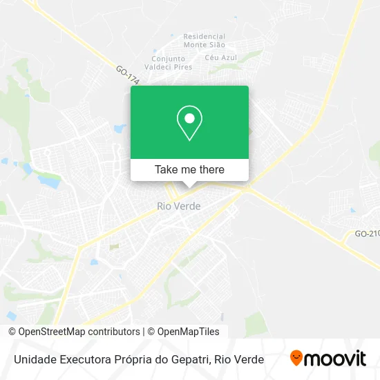Unidade Executora Própria do Gepatri map