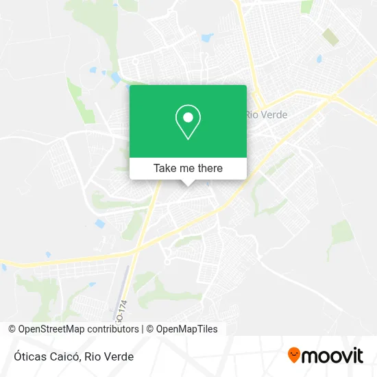 Óticas Caicó map