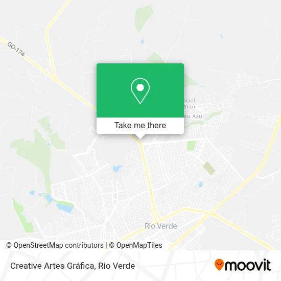 Creative Artes Gráfica map