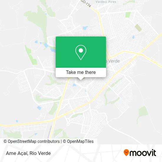 Ame Açaí map