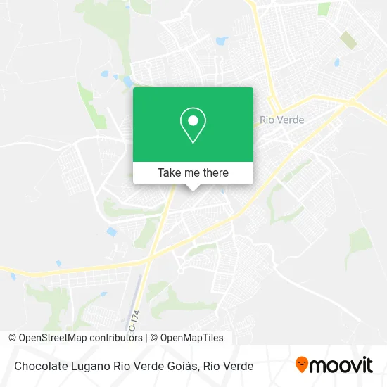 Chocolate Lugano Rio Verde Goiás map