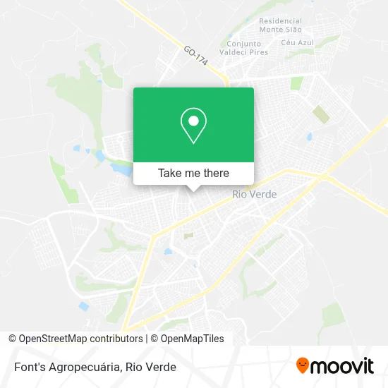 Font's Agropecuária map