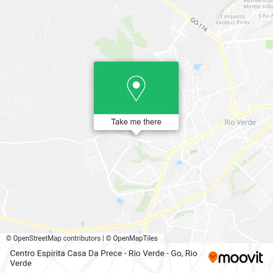 Centro Espírita Casa Da Prece - Rio Verde - Go map