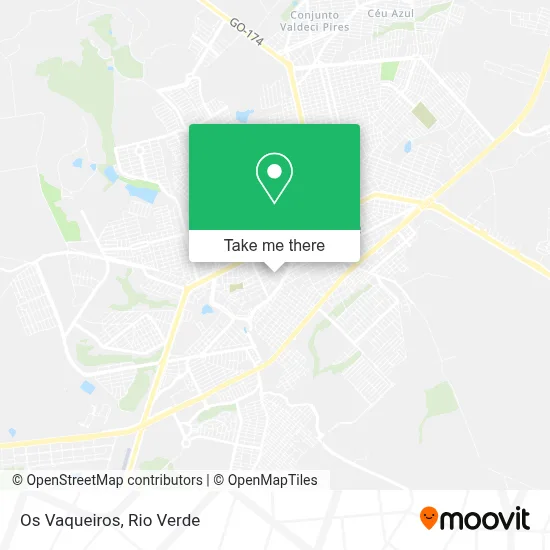 Os Vaqueiros map
