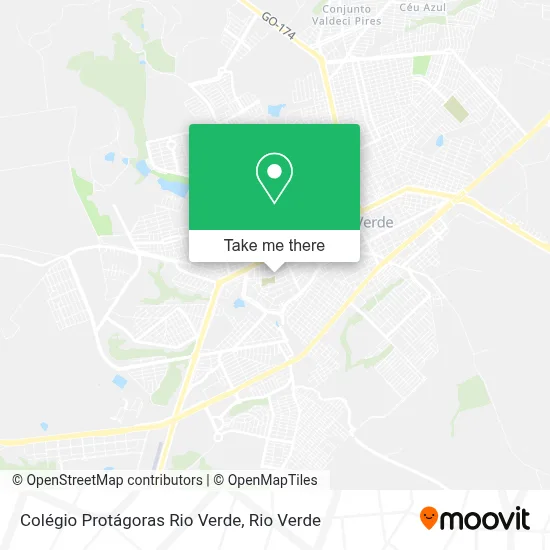 Colégio Protágoras Rio Verde map