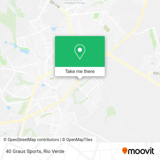 40 Graus Sports map