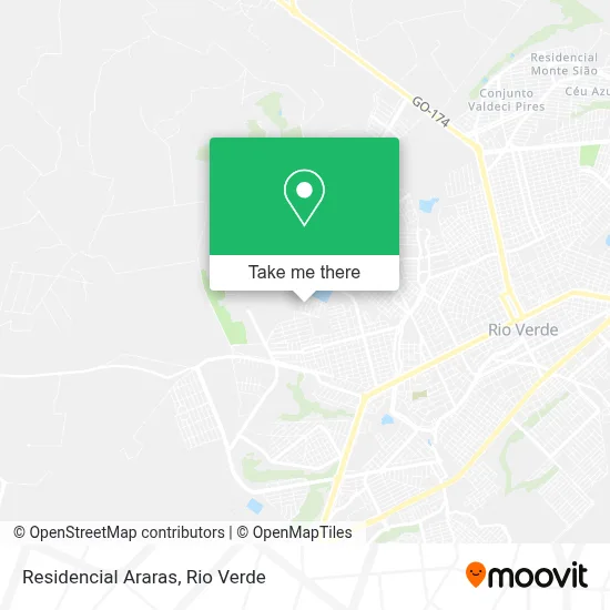 Residencial Araras map
