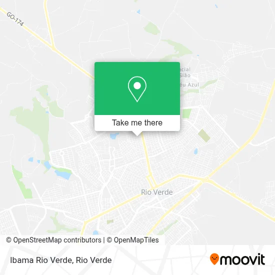 Ibama Rio Verde map
