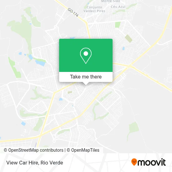 View Car Hire map