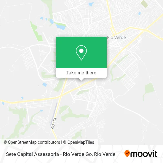Sete Capital Assessoria - Rio Verde Go map