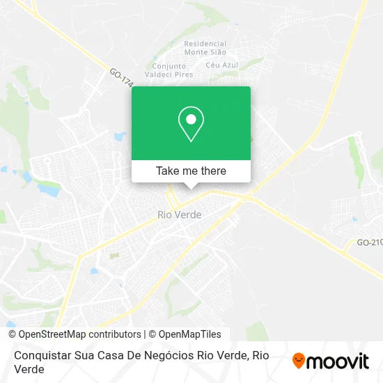 Conquistar Sua Casa De Negócios Rio Verde map